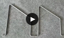 转头铁丝折弯机——铁箱支架成型操作视频